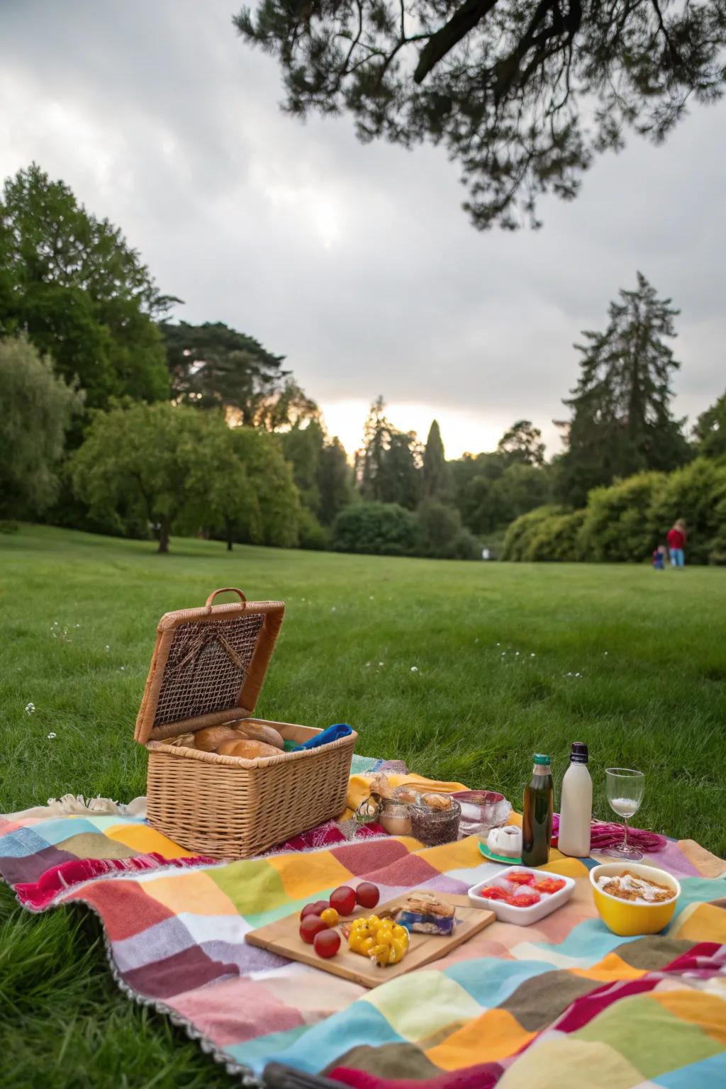 A surprise picnic is a simple and thoughtful Father's Day idea.