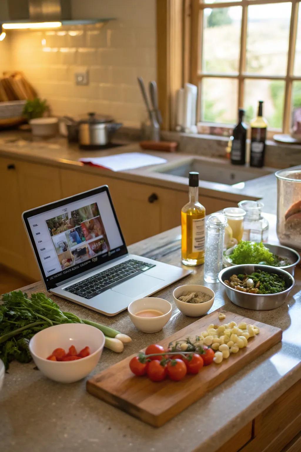 A virtual cooking class is a fun way to bond on Father's Day.