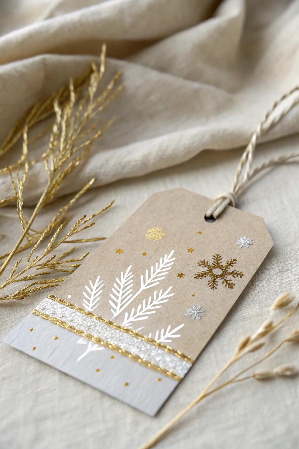 Add sparkle to your gifts with metallic accents that catch the light.