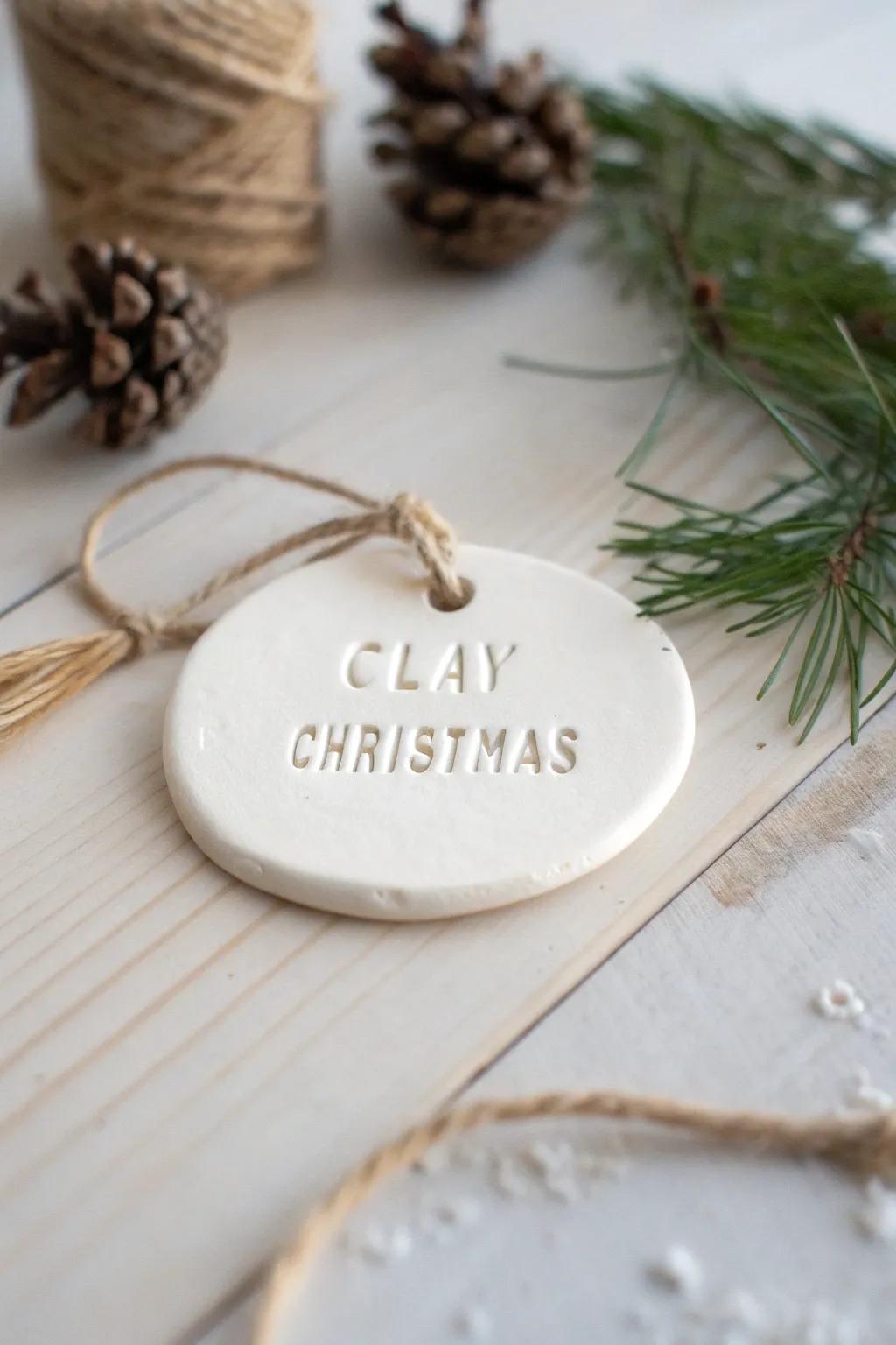 Create memorable gifts with personalized clay tags.