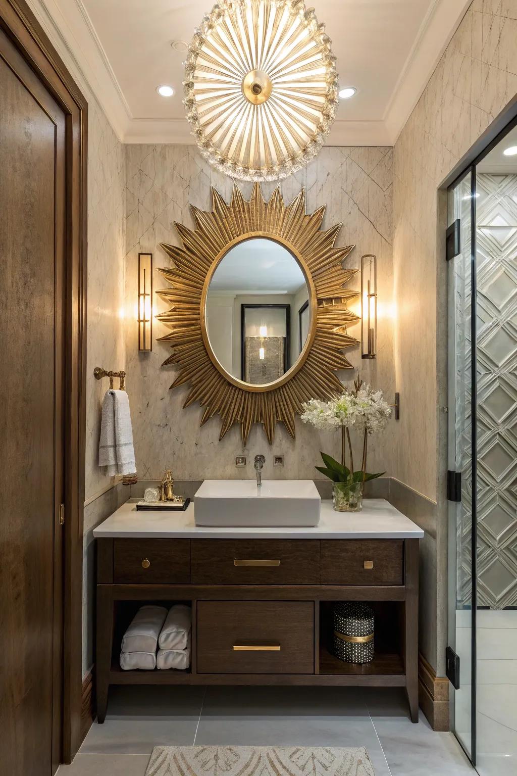 Mirrors create an illusion of spaciousness and add style.