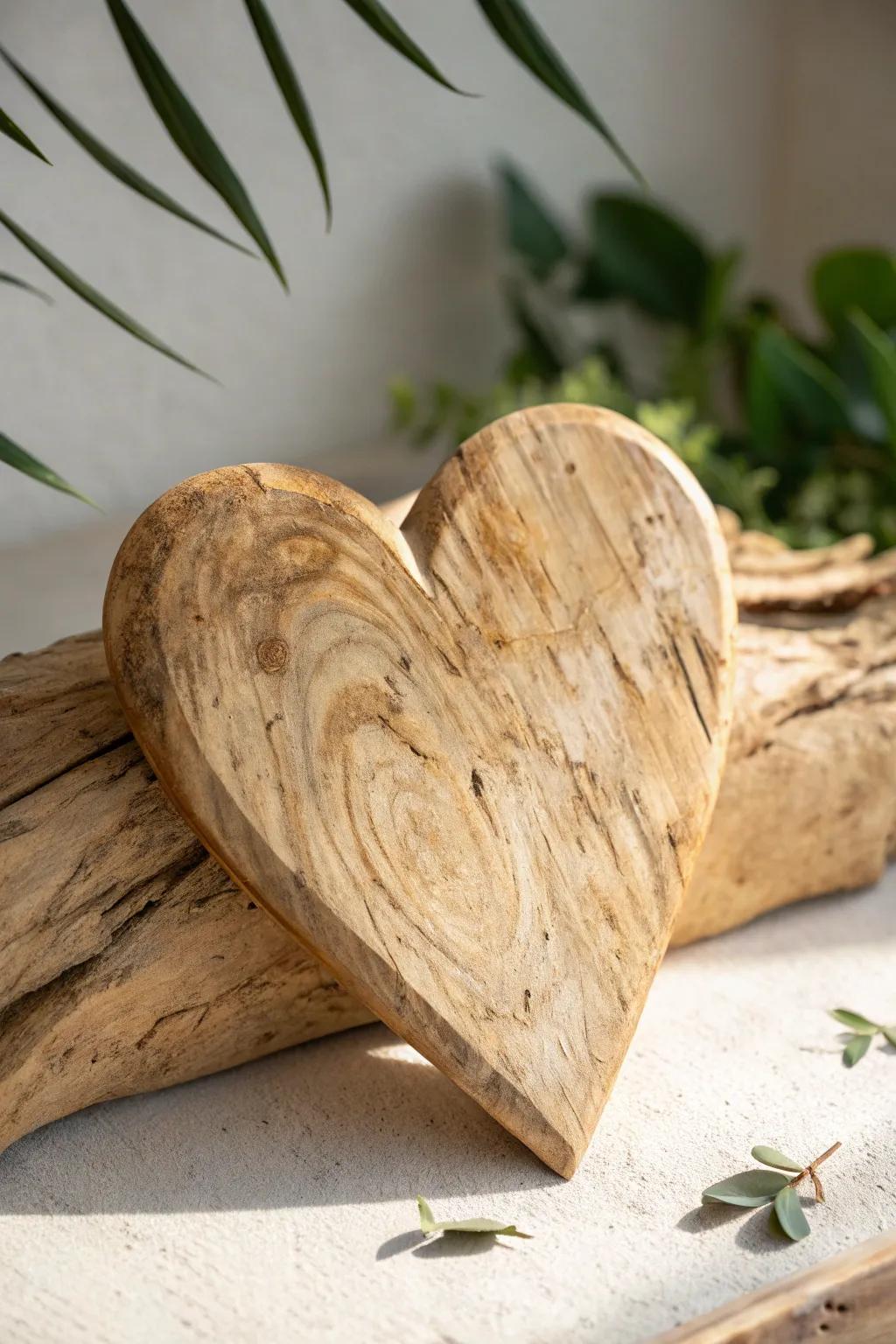 Handcrafted wooden hearts that bring rustic warmth and natural beauty to your home.