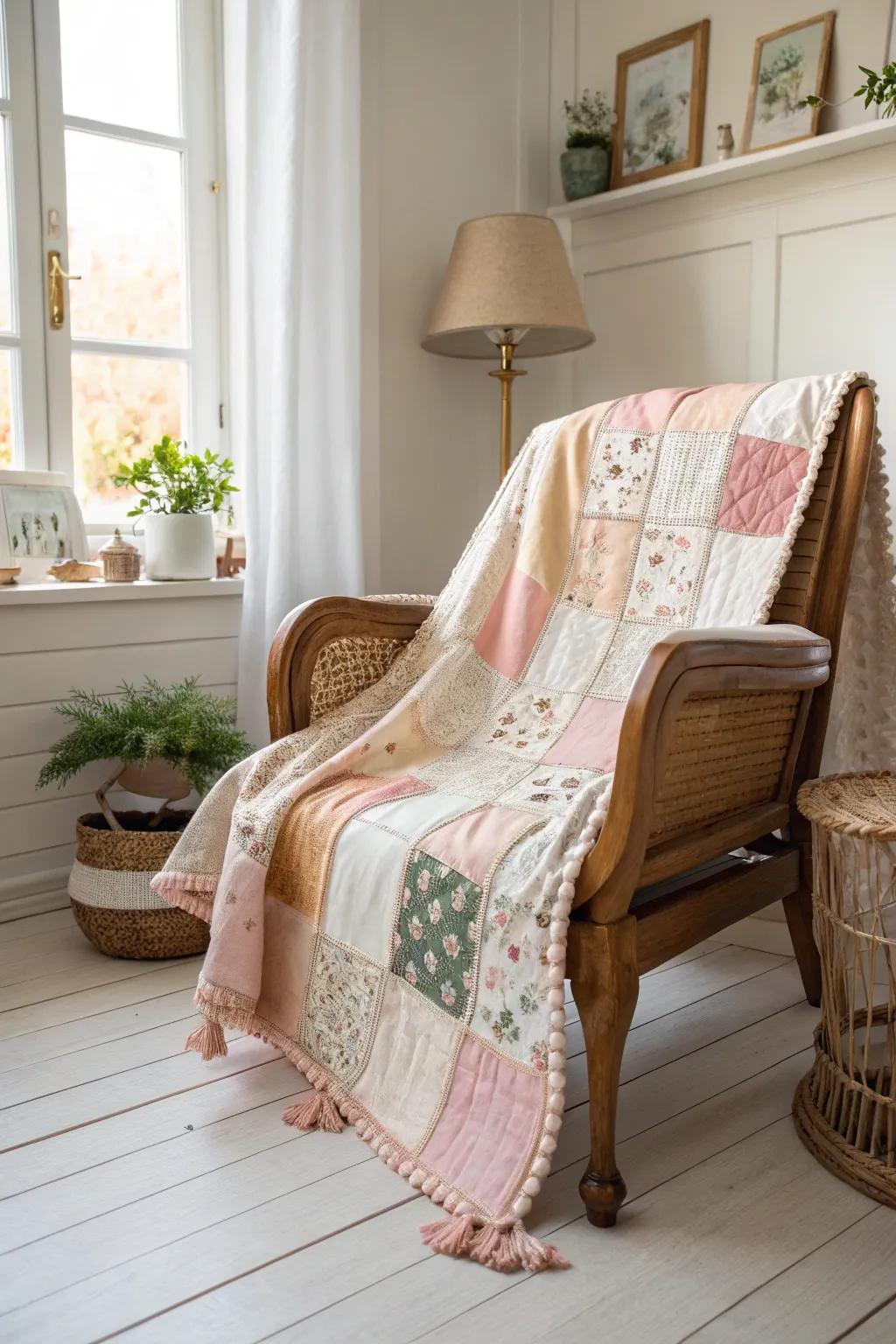 Wrap yourself in cherished memories with a handcrafted friendship quilt that tells your unique story.