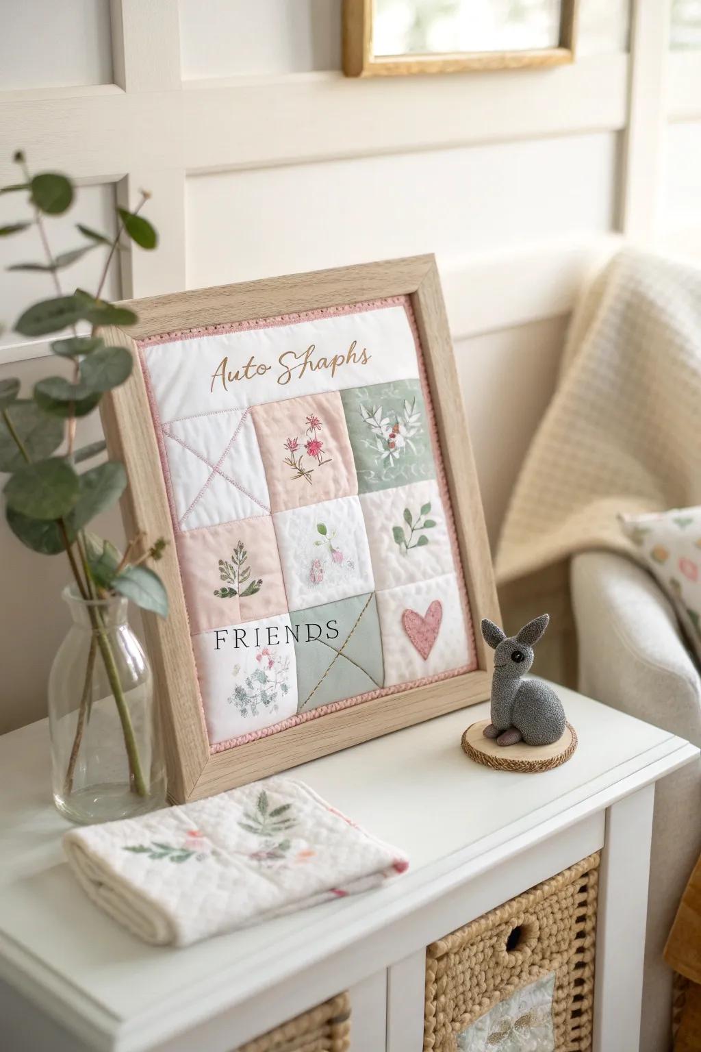 Capture heartfelt moments with personalized autograph quilt blocks-a blend of creativity and cherished memories.