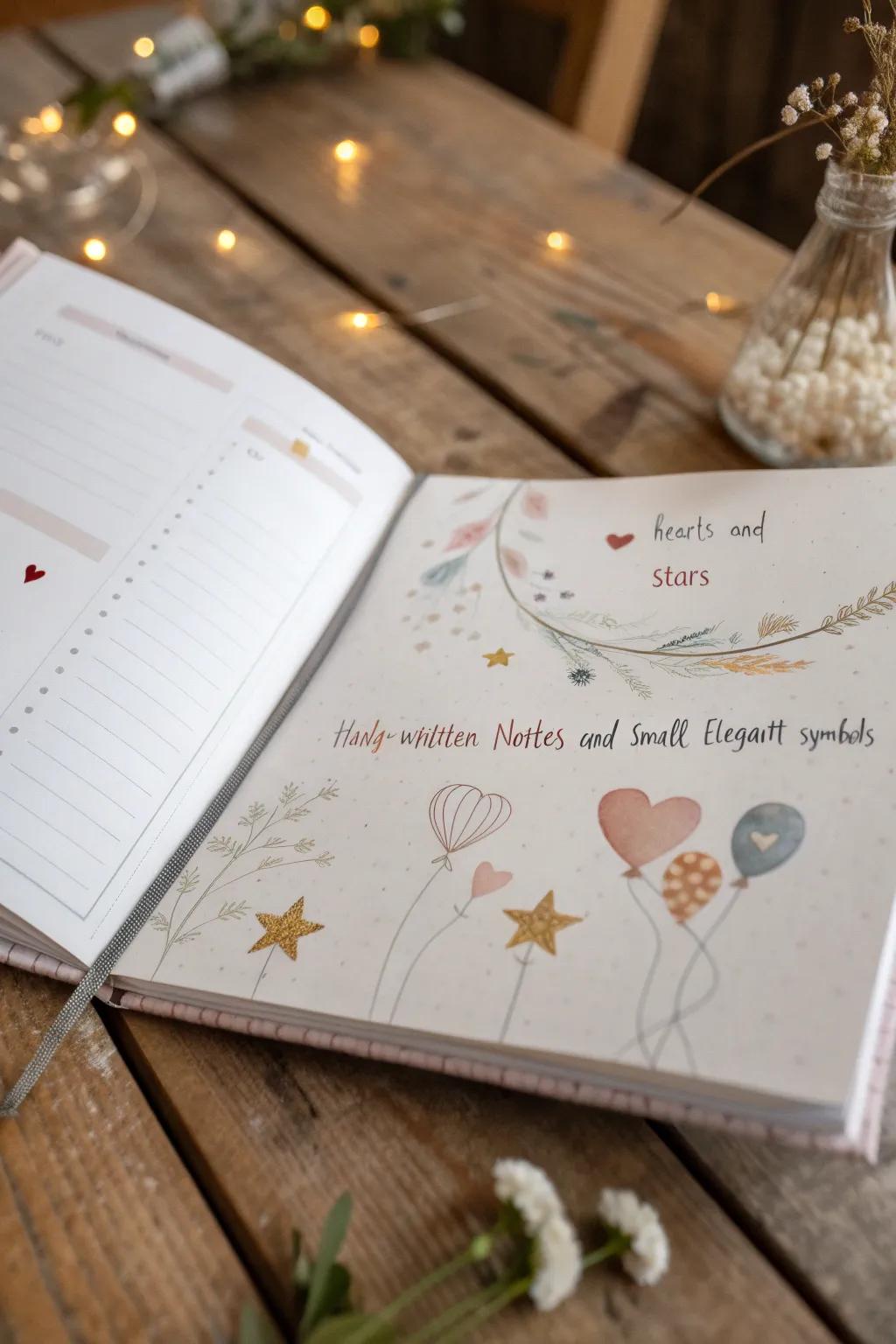 Showcase your shared journey through a minimalist timeline of treasured moments.