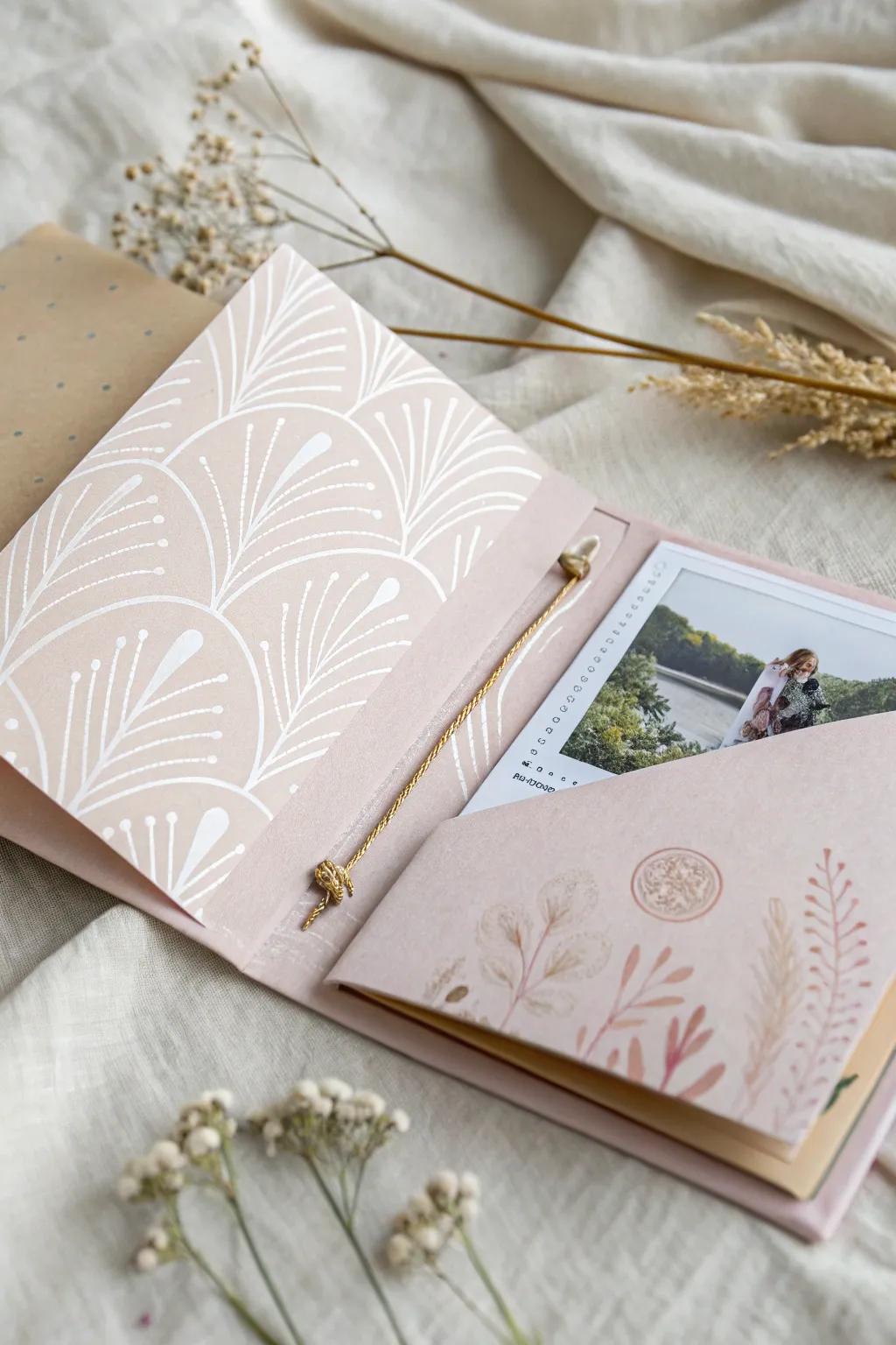 Reveal hidden memories with interactive flaps that add an element of surprise.