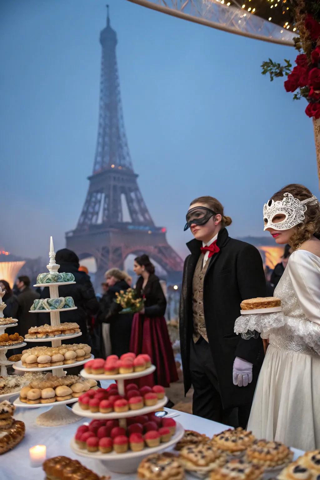 Experience the romance of Paris with a sophisticated masquerade.