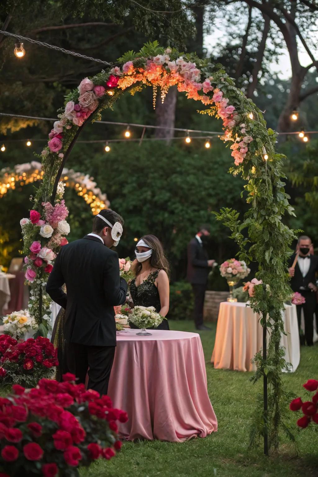 Celebrate nature's beauty with a garden-themed masquerade.