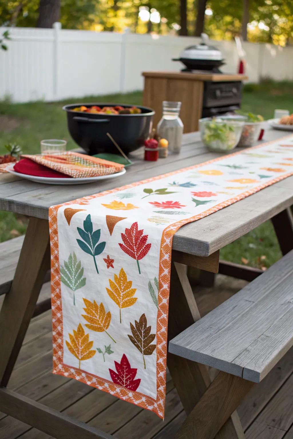 Playful table runners add character and define your dining space.