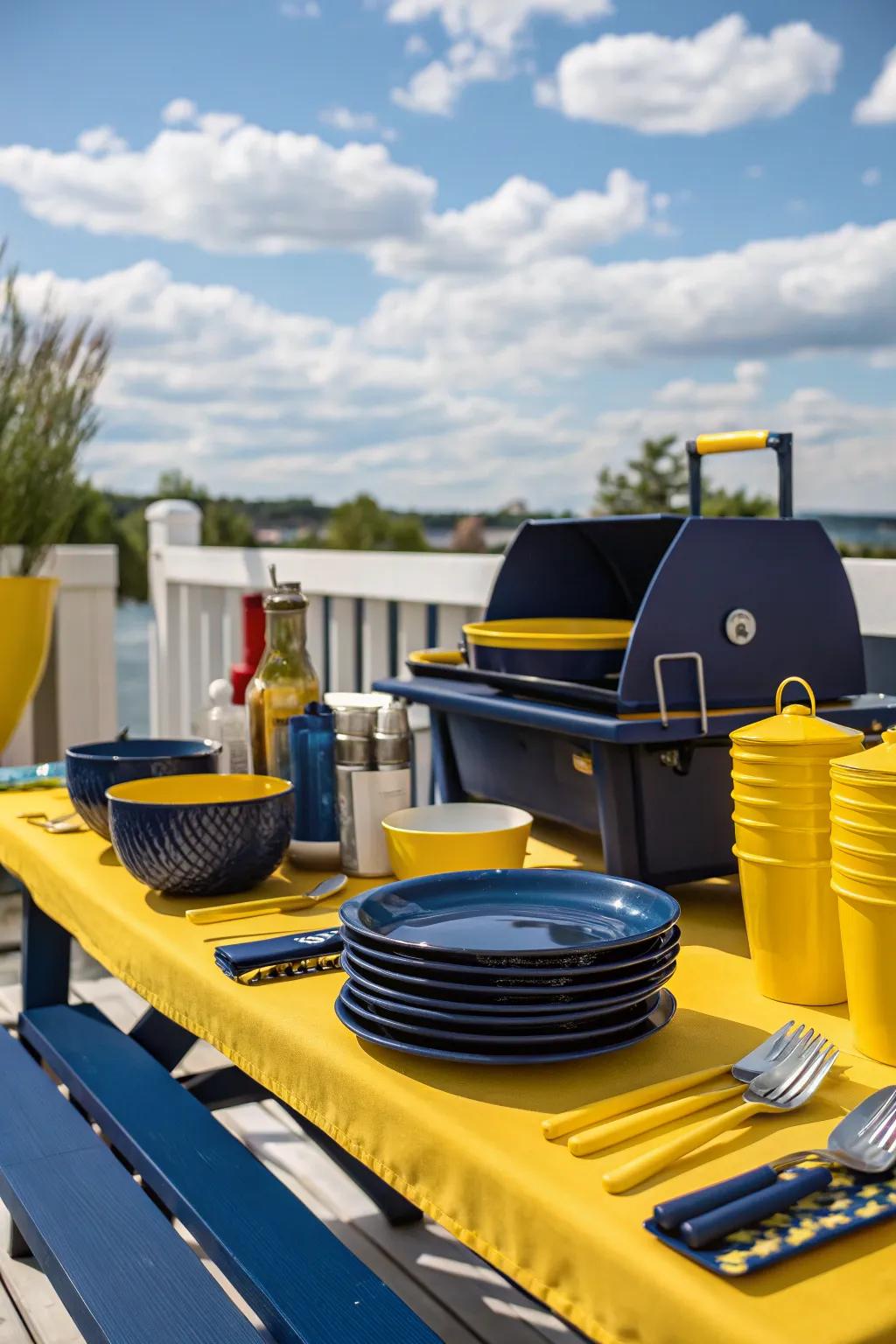 Bold colors bring energy and vibrancy to your barbecue.