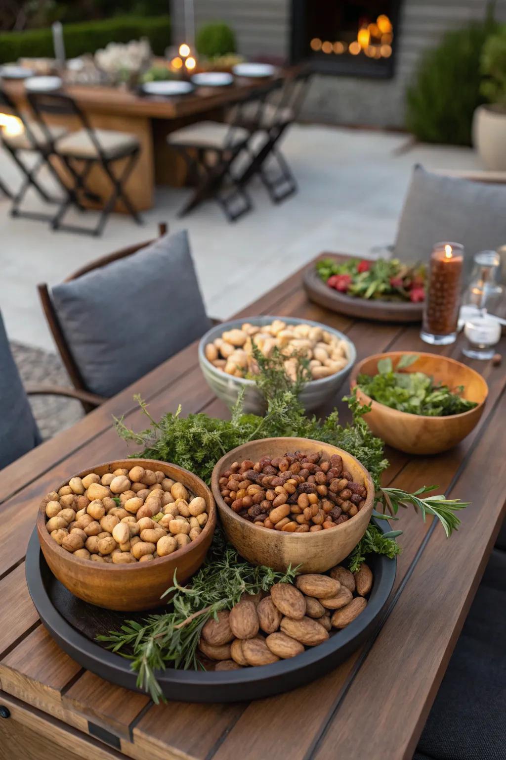 Edible centerpieces combine beauty and taste.