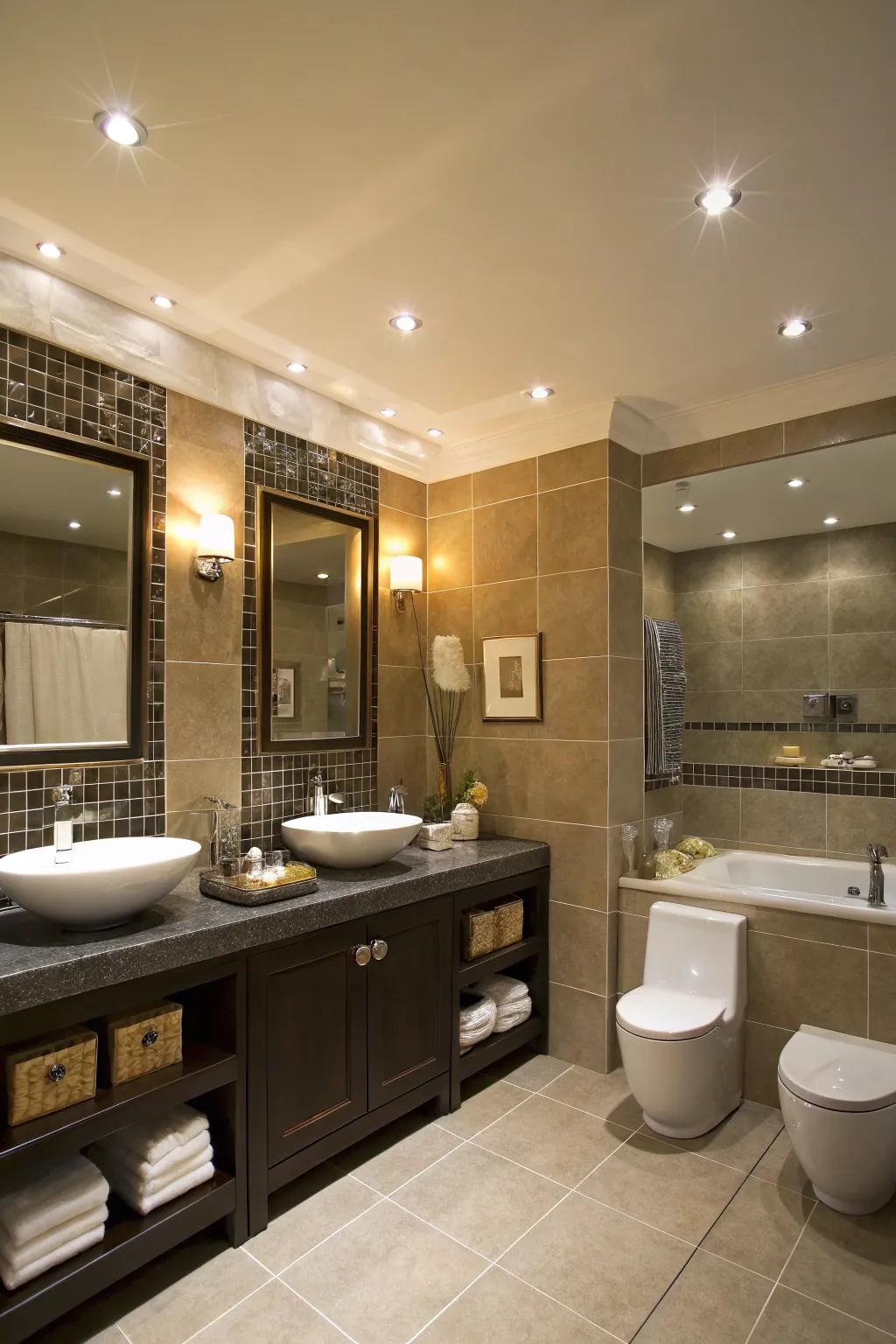 Select trims that enhance your bathroom's aesthetic.