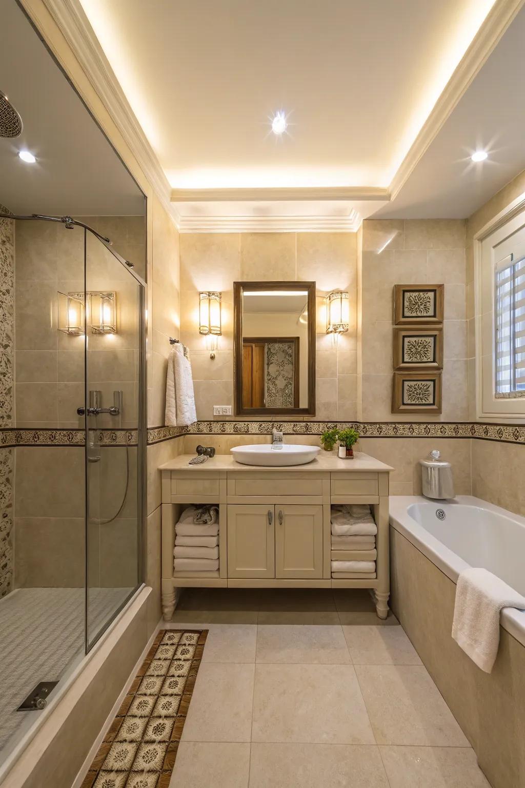 Consistent color temperature creates a unified lighting effect.