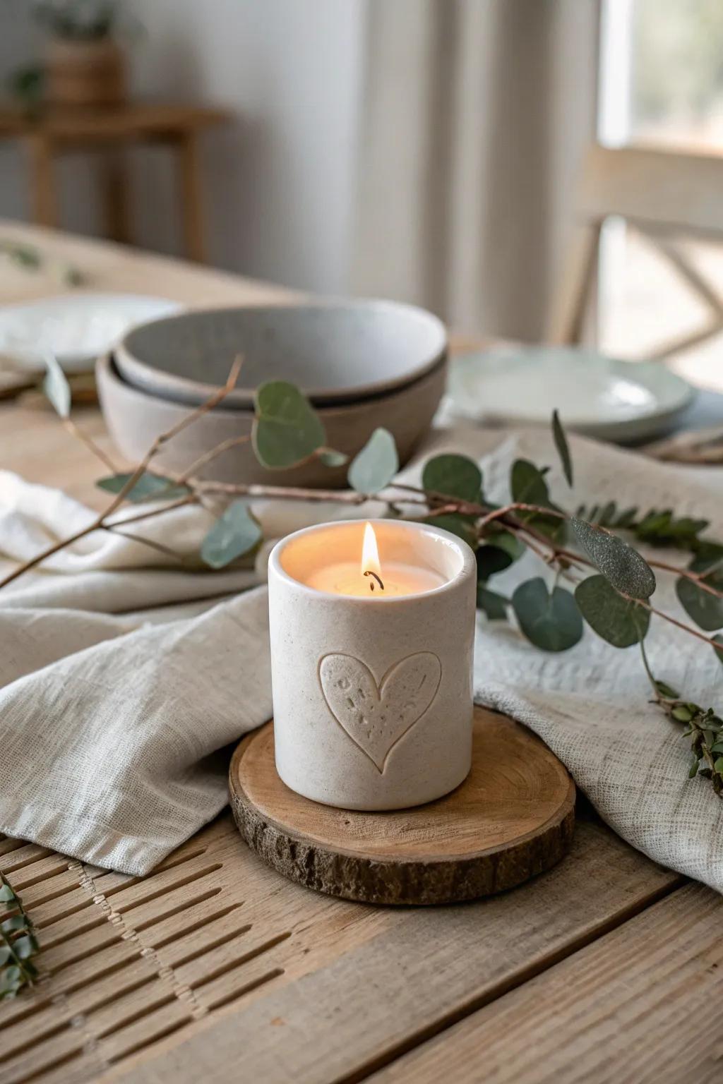 Create a romantic ambiance with a handcrafted touch for your Valentine's dinner.