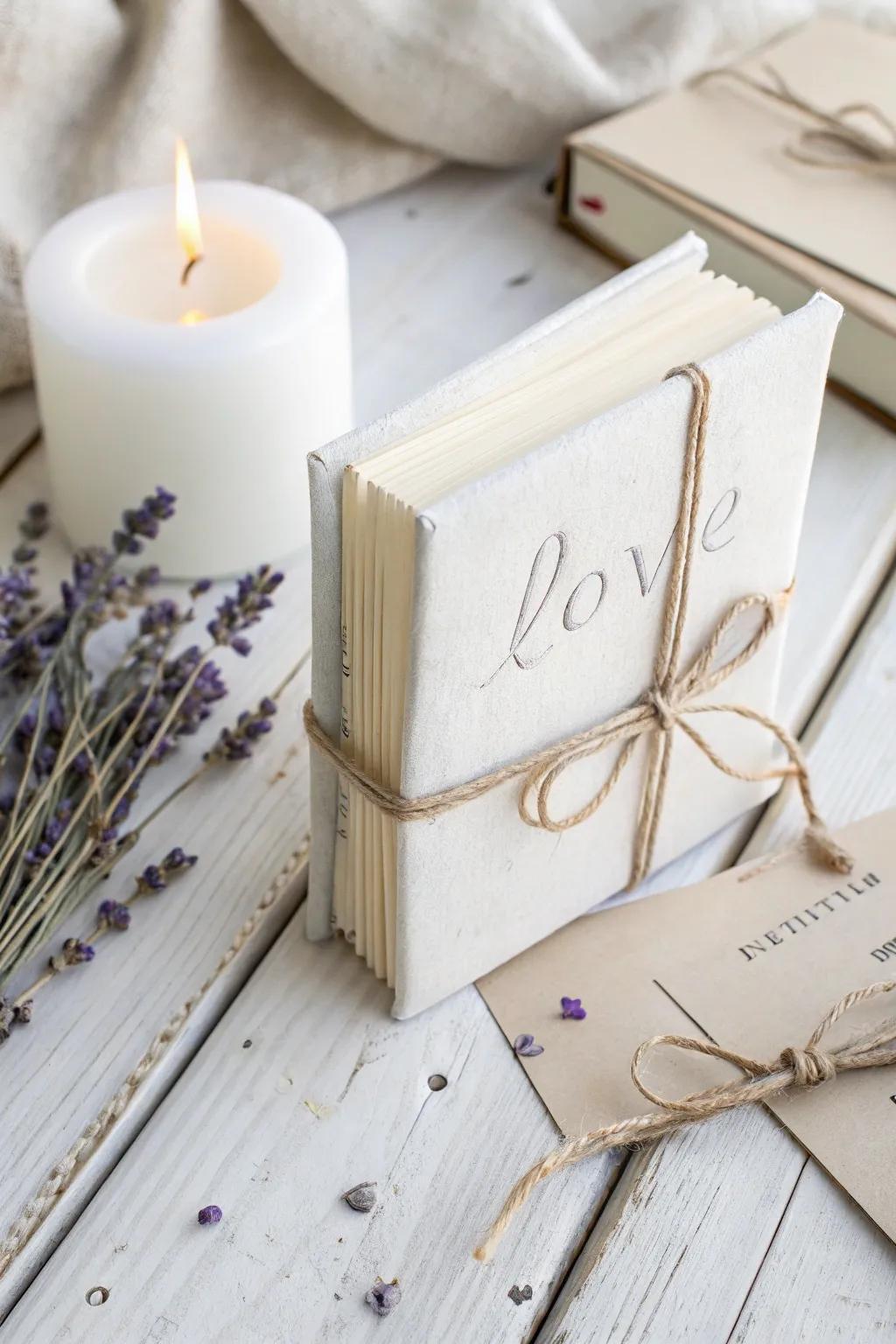Celebrate your love story with a handcrafted book of cherished letters.