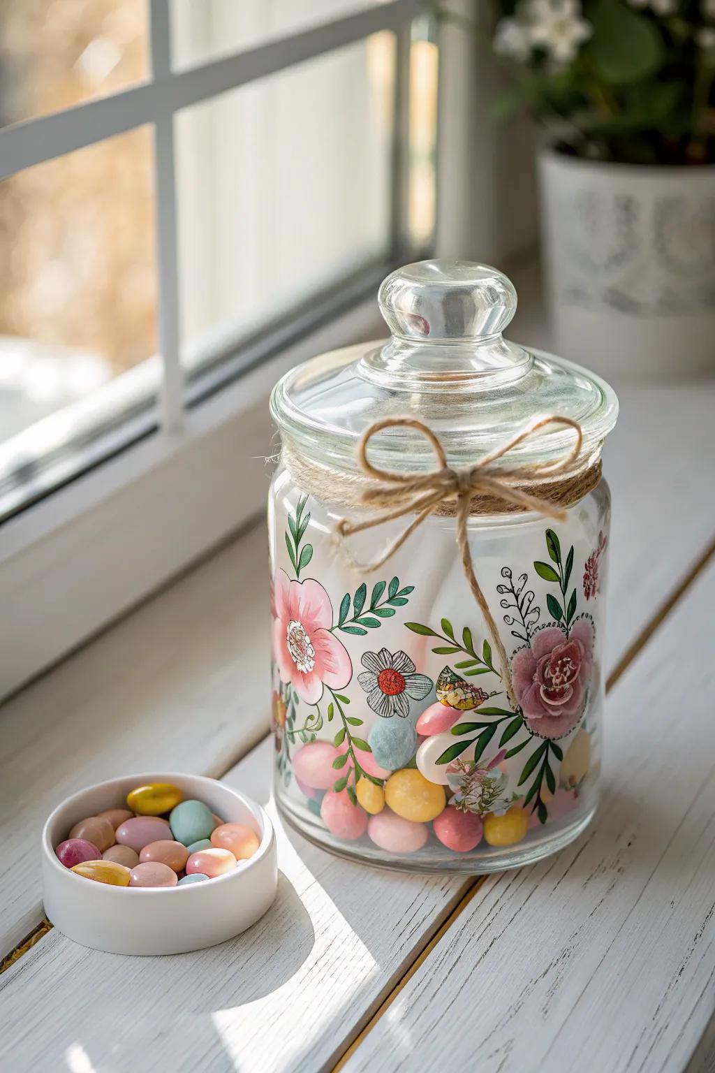 Sweeten Valentine's Day with a jar full of love and treats. 💕 #HandmadeGifts #MinimalistCharm