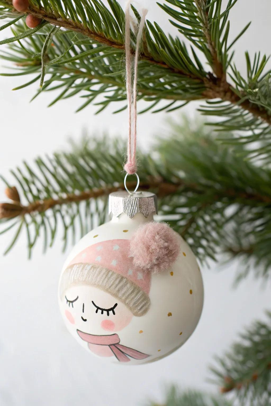 Bring your favorite characters to life with these charming painted DIY ornaments.