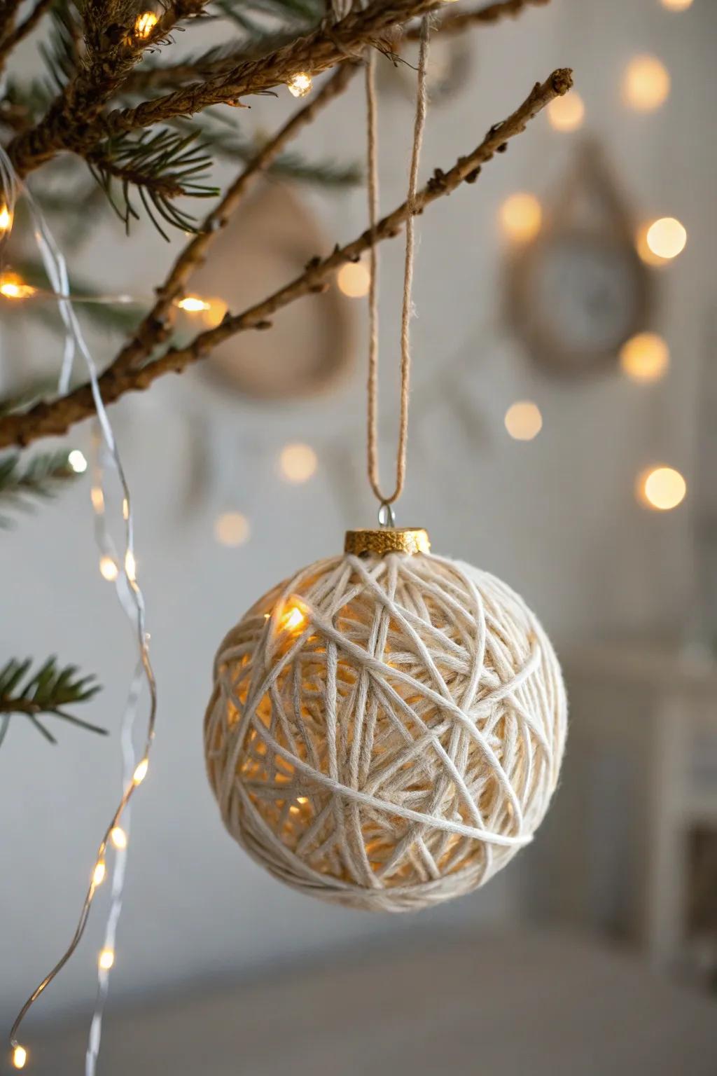 Add a warm glow and minimalist charm to your holiday decor with string lights.
