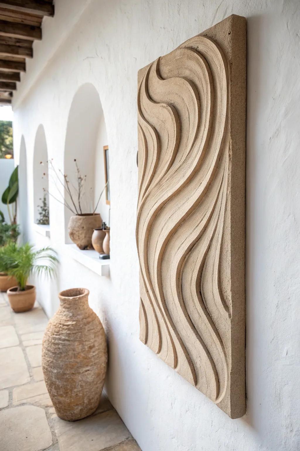 Elevate your interiors with the refined allure of abstract clay sculptures.