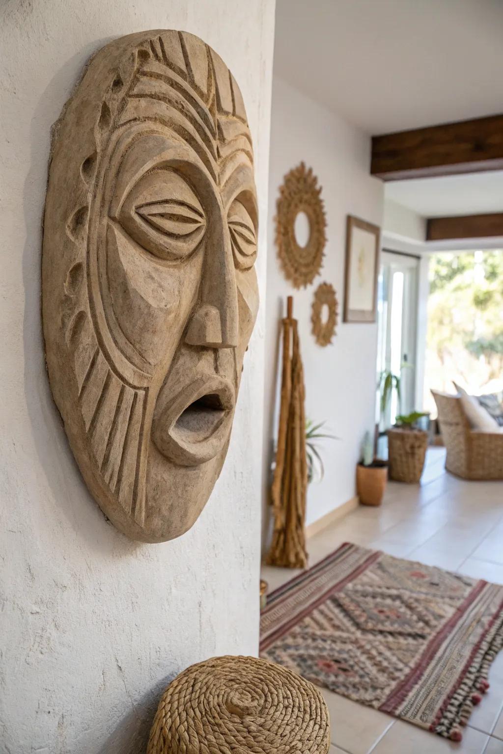 Explore emotional depth with abstract clay faces that blend artistry and storytelling.