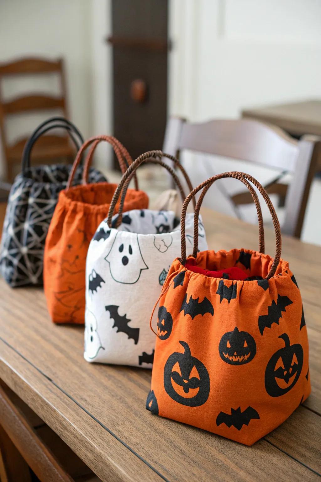 Make custom trick-or-treat bags for guests.