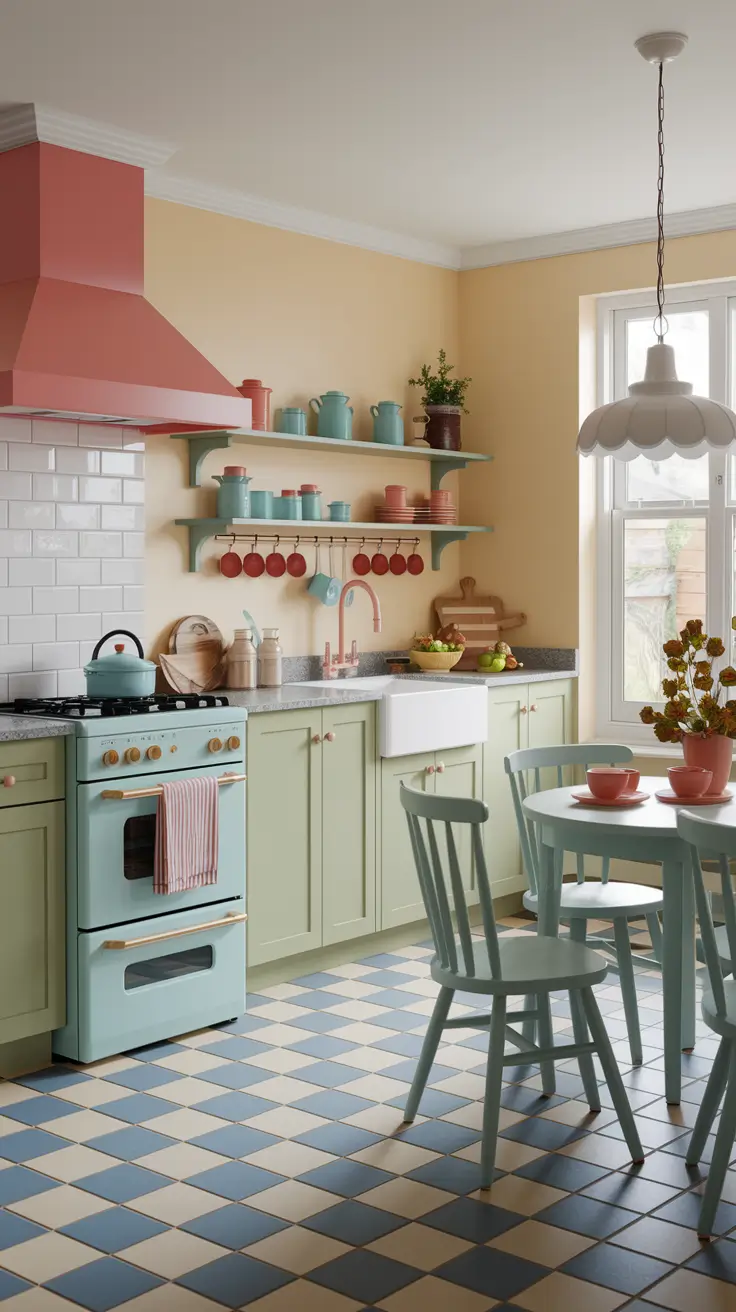Game-Inspired Cozy Kitchen Design with Two-Tone Cabinets