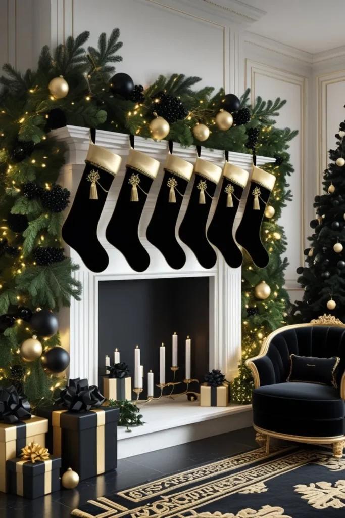 Black Velvet Stockings