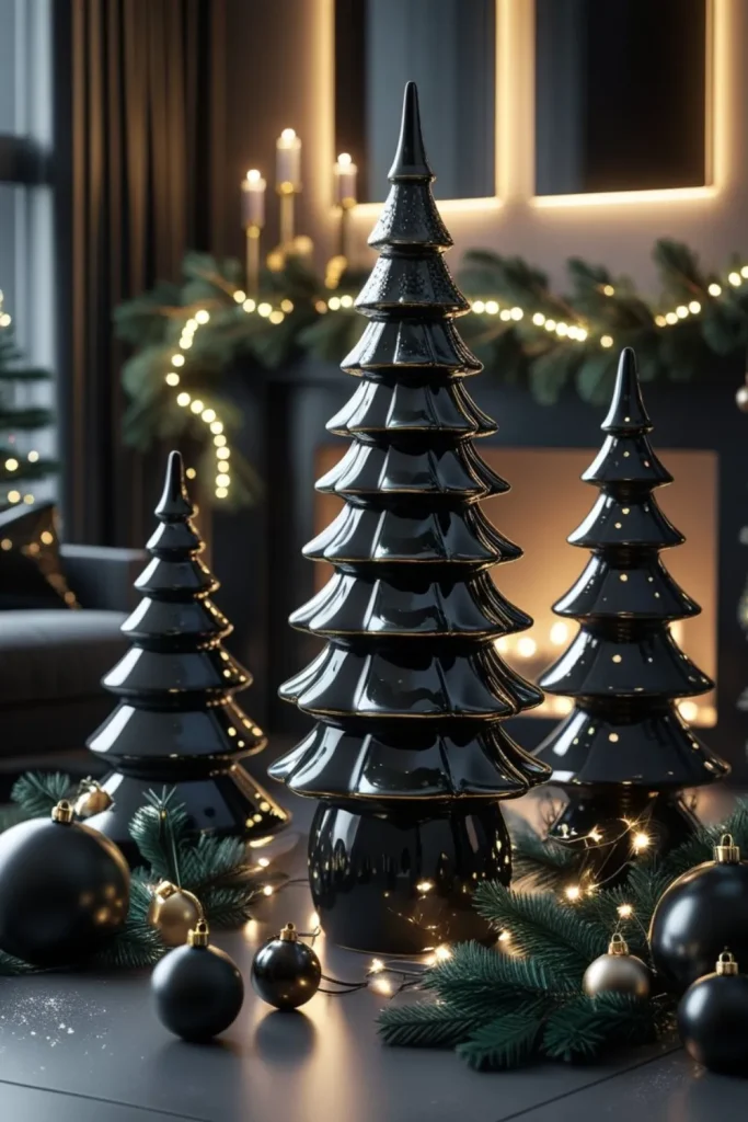 Black Ceramic Trees