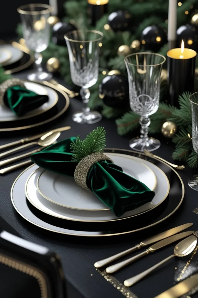 Black Charger Plates