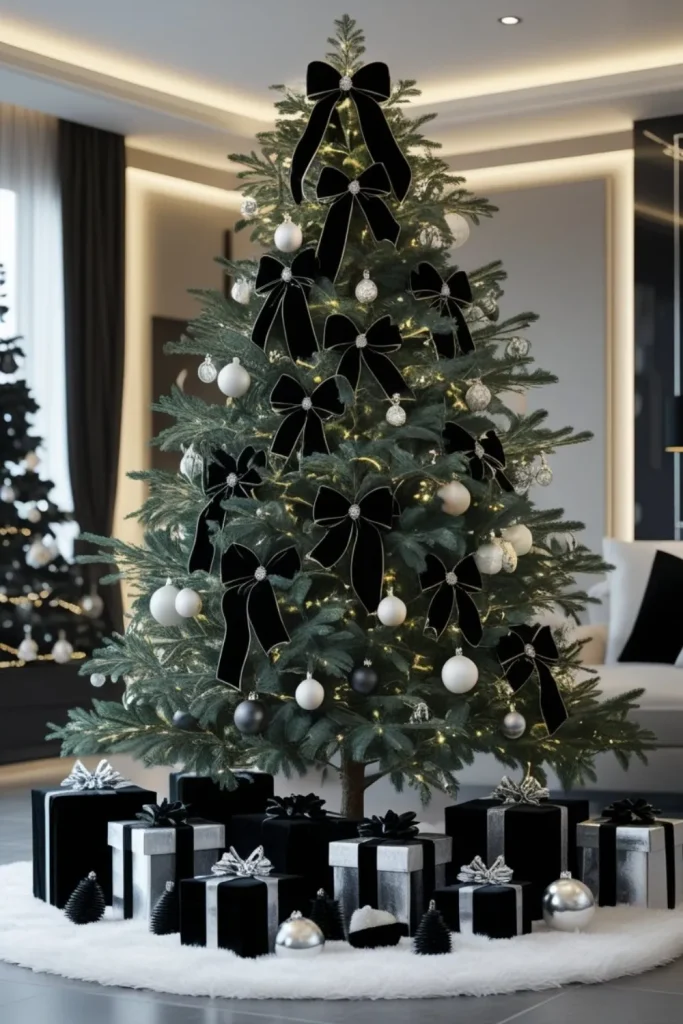 Black Velvet Ribbon Tree Trim