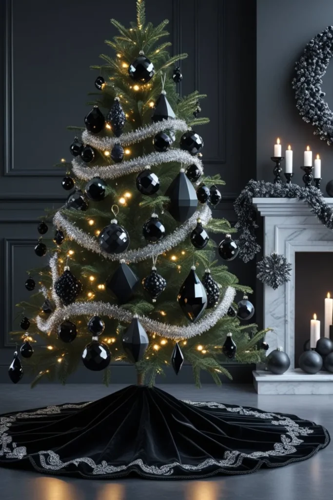 Black Gemstone Ornaments