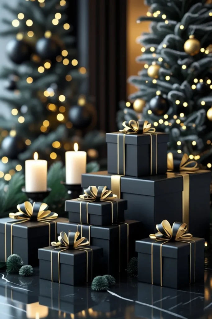 Black Nesting Gift Boxes