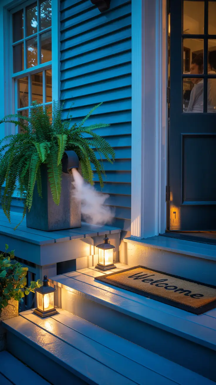 Fog Machine Halloween Porch