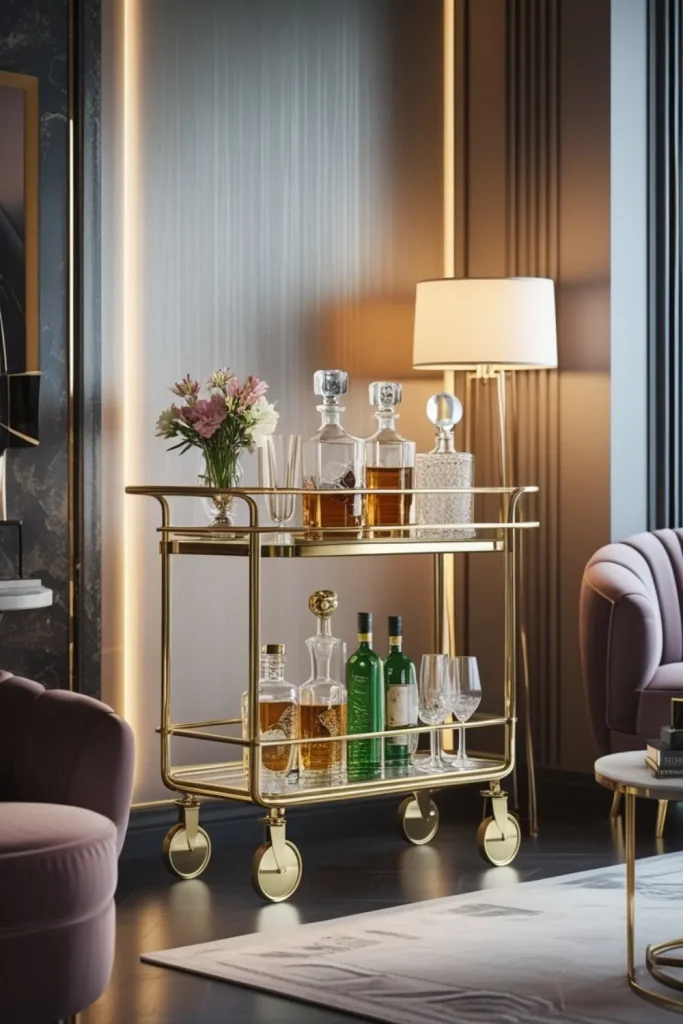 Bar Cart or Mini Beverage Station