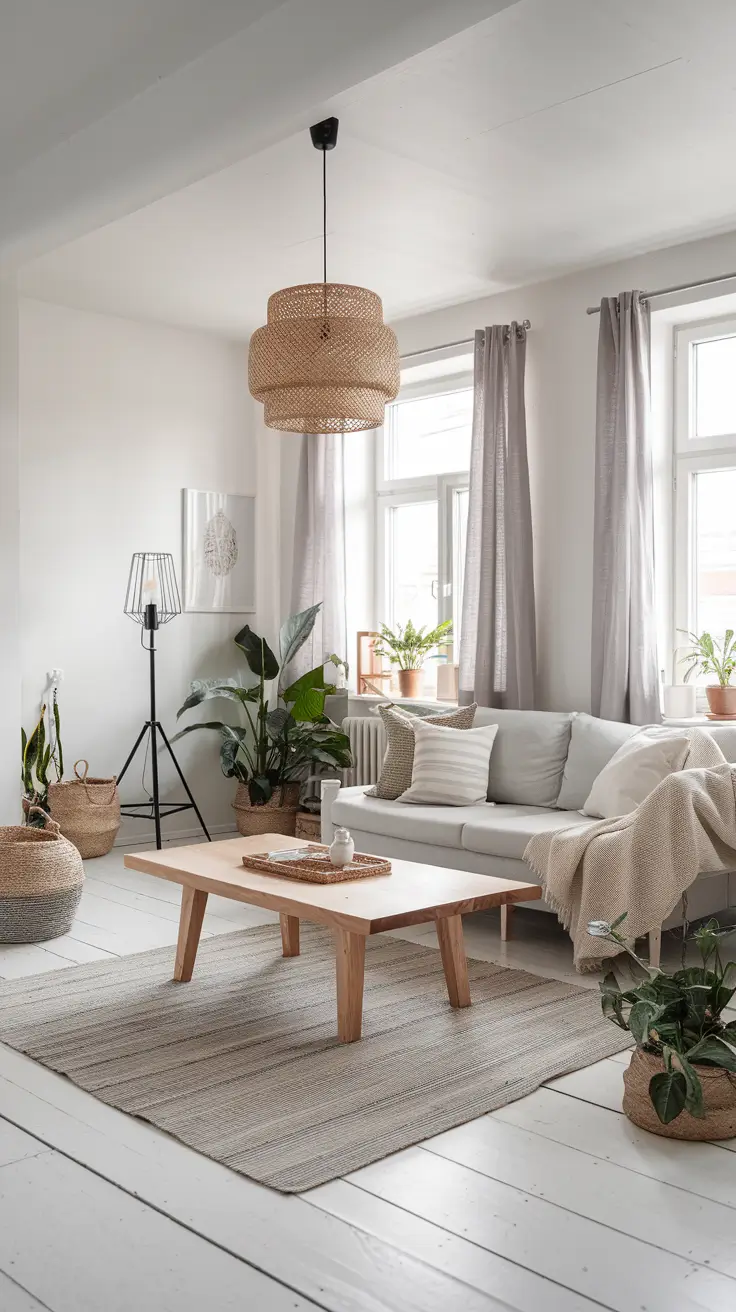 23 Scandinavian Living Room Ideas 2026: Nordic, Cozy & Modern Inspirations
