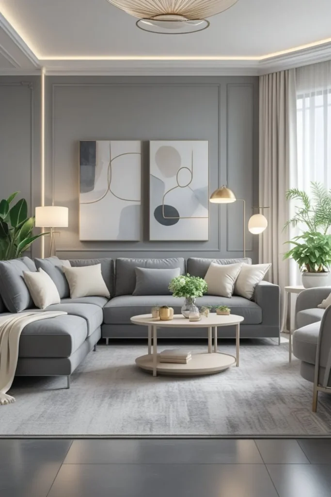 Gray with Soft Neutrals