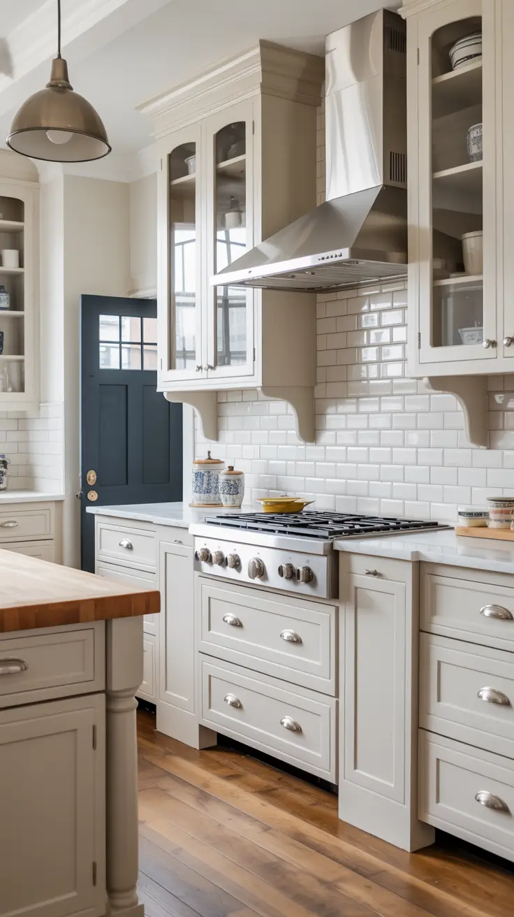 Classic Shaker Style White Kitchen Cabinets