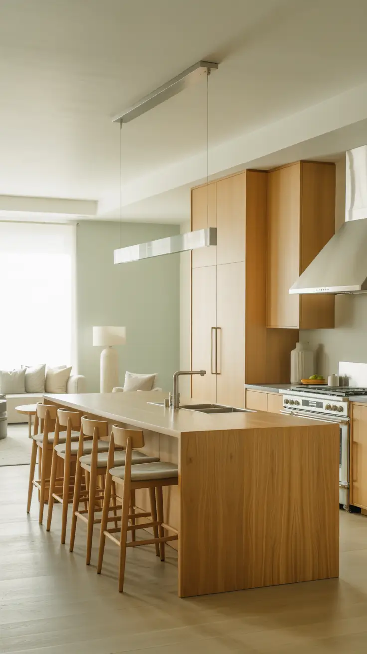 Seamless Open-Concept Kitchen and Living