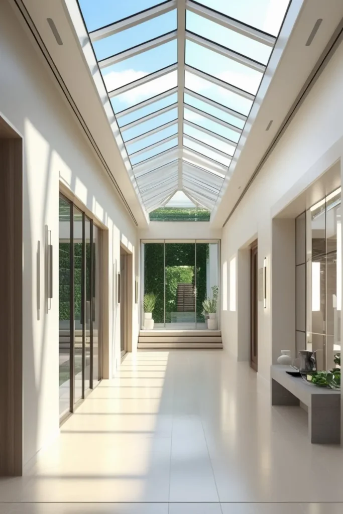 Sunlit Passageways with Glass Roof Tunnels
