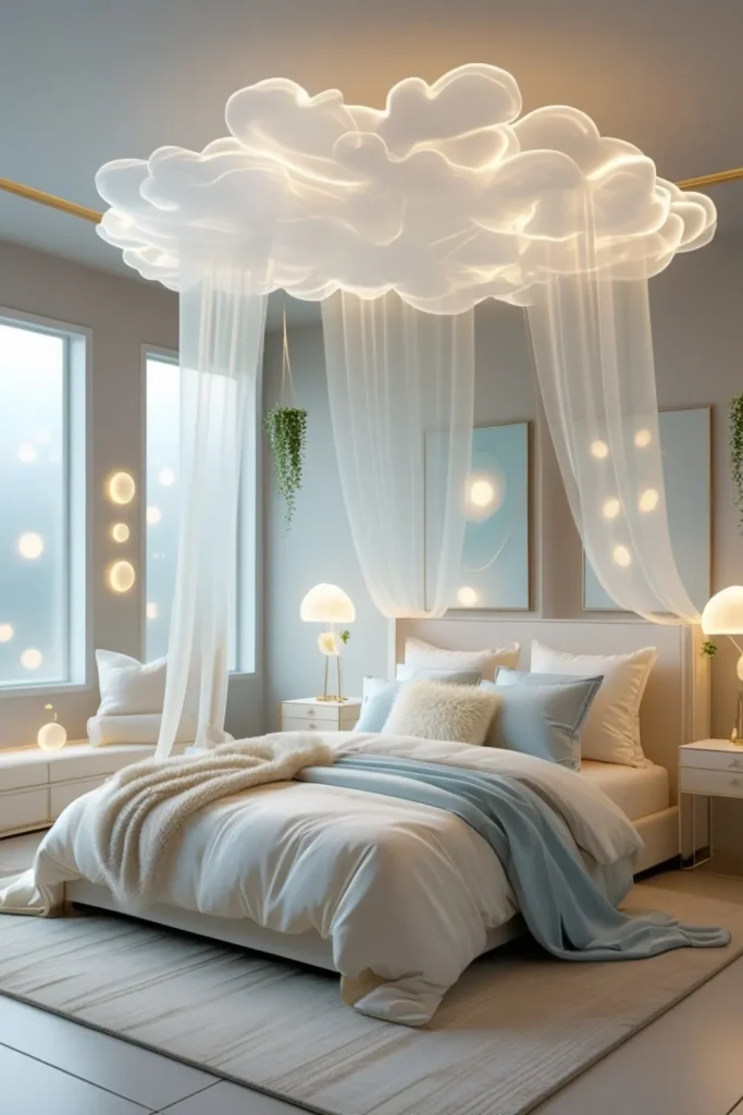 Sheer Cloud Canopy for Dreamy Enclosure