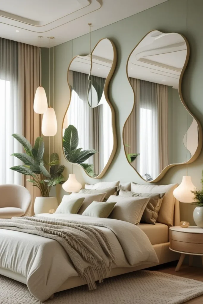 Organic-Shaped Mirrors for Distorted Reflections