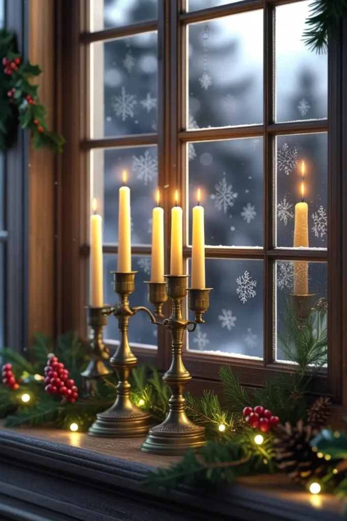 Charming Vintage Candle Holders for Windows