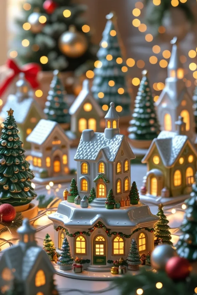 Charming Retro Ceramic Christmas Villages