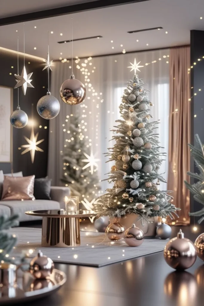 Modern Metallic Accents with Sparkle Modern Metallic Accents with Sparkle