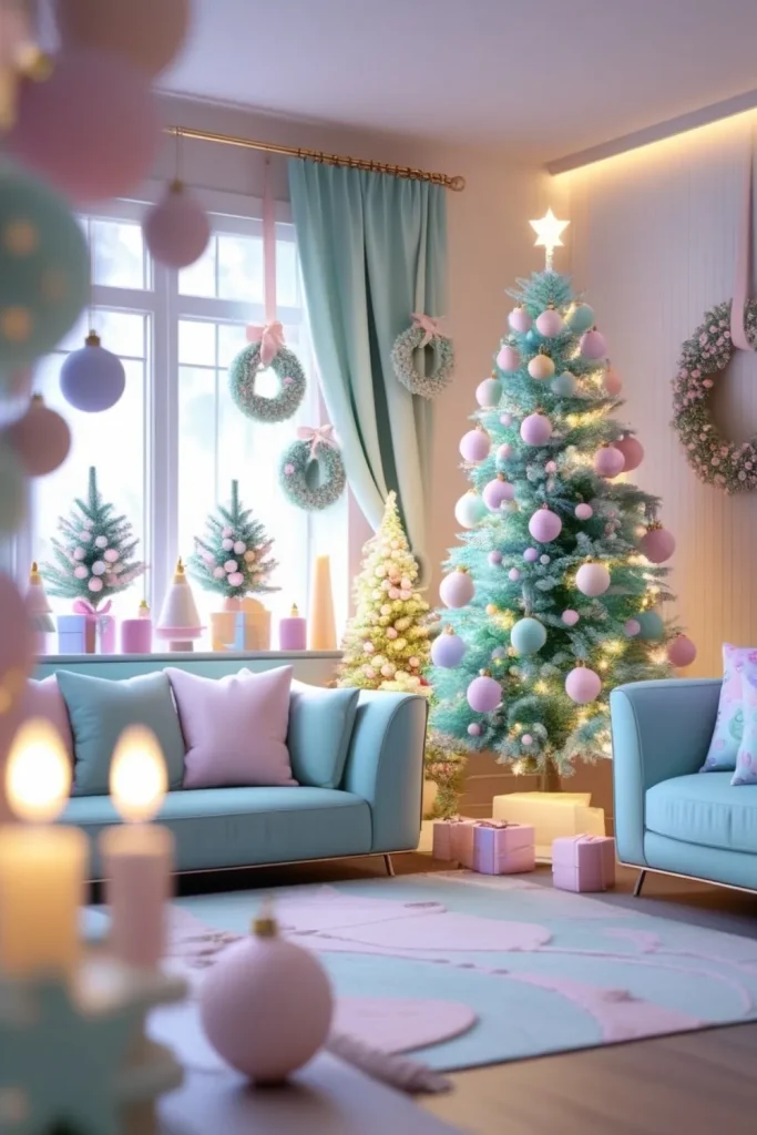 Pastel Christmas for a Soft Whimsy Touch Pastel Christmas for a Soft Whimsy Touch