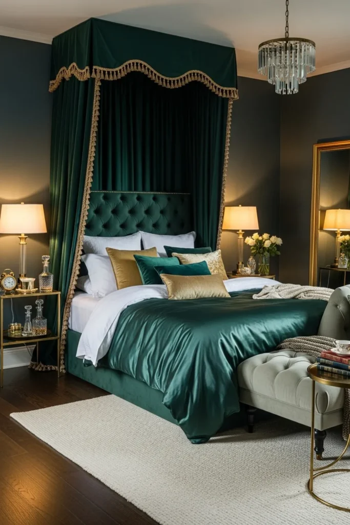 Velvet Canopy Bedroom