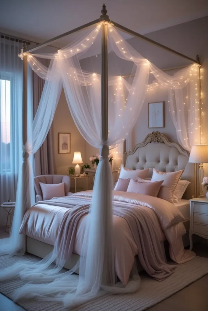 Tulle Canopy Bedroom