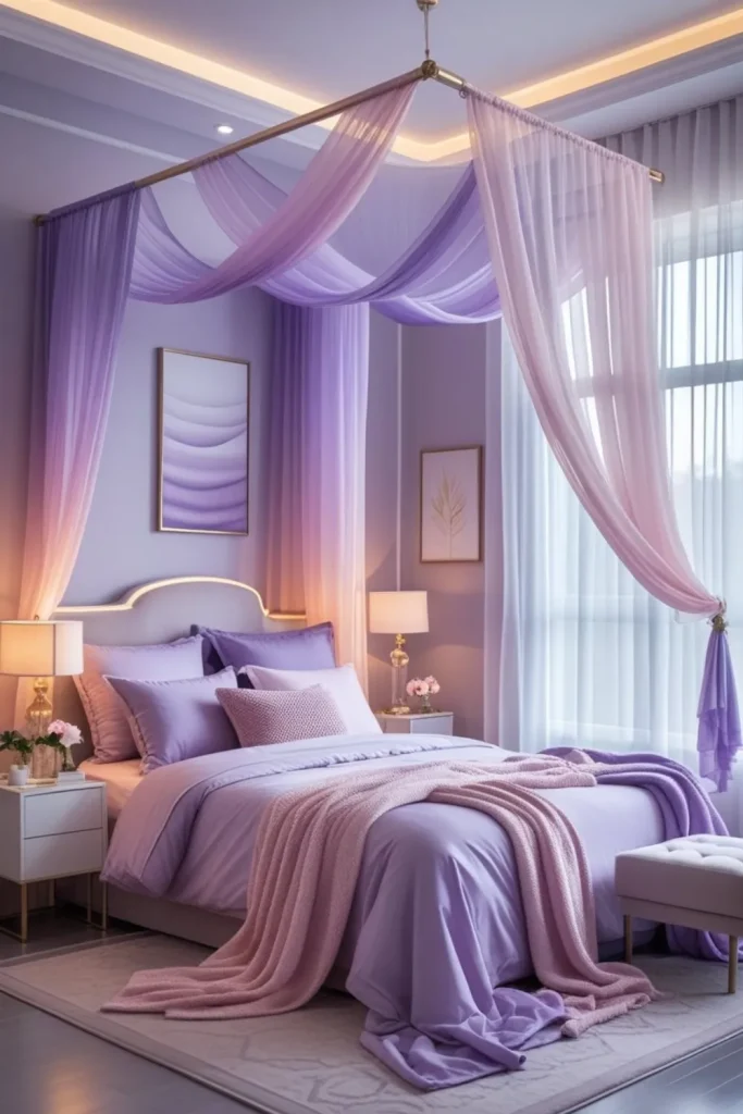 Ombre Canopy Bedroom