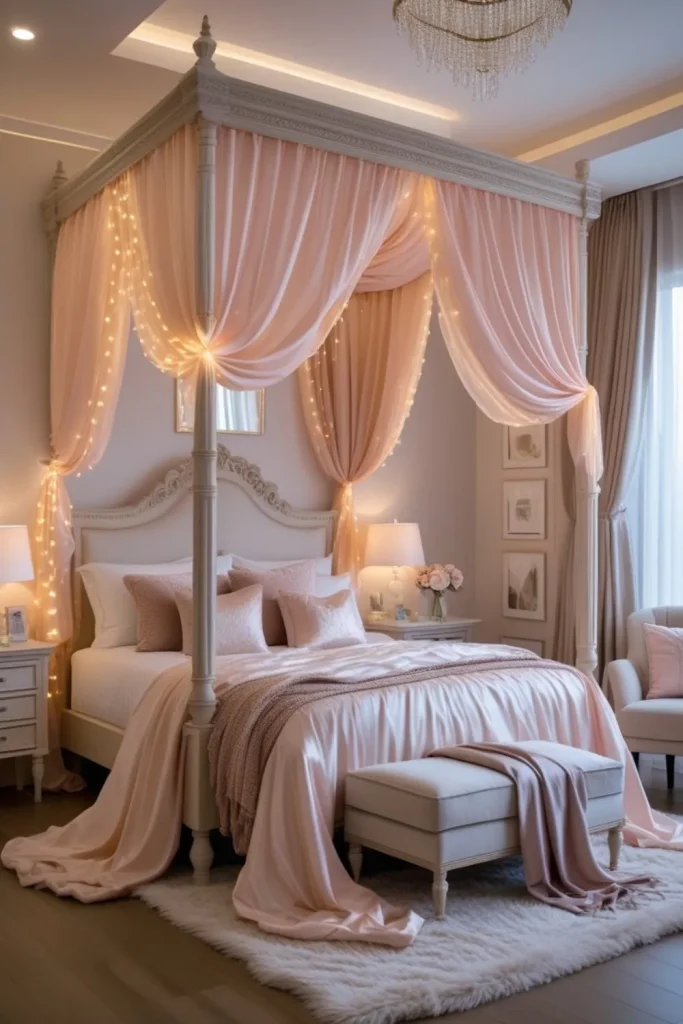 Satin Canopy Bedroom