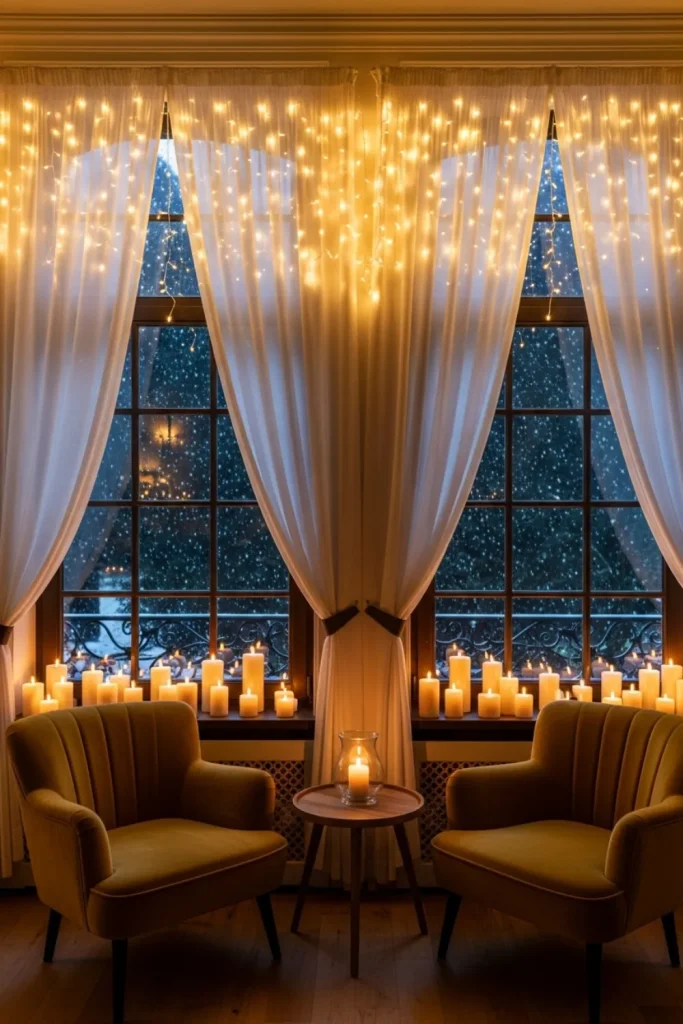 25 Christmas Lights Décor Ideas to Illuminate Your Holiday Window Curtain Lights for a Magical Glow